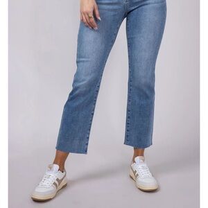 Risen Light Blue Cropped Women's Jeans
